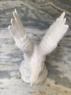 White Eagle on Rock #birds #vintage #eagle collectors